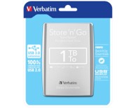 VERBATIM Vanjski tvrdi disk Smart Disk, 1 TB, 2.5", USB 3.0, srebrni